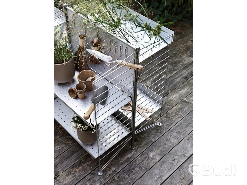 2 st. Fristående stolpar, String, Galvaniserad, ord. pris inkl. moms ca 1500 kr