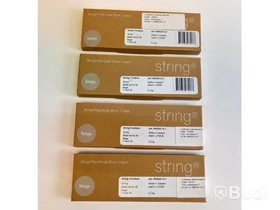 4 st. Metallstänger String, Rod small, beige 24cm, ord. pris inkl. moms ca 1720 kr