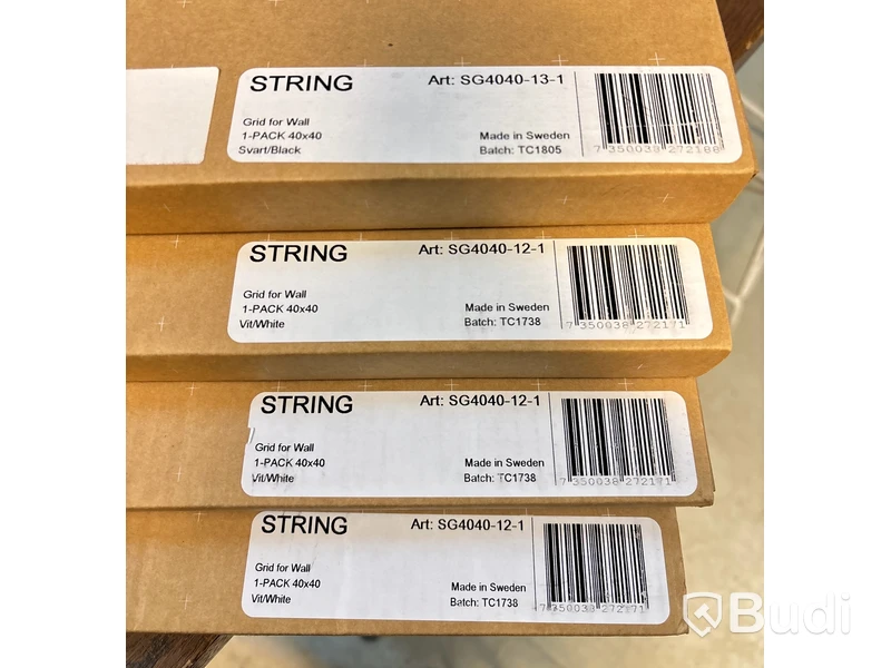 4 st. Väggtavlor för organisation String+