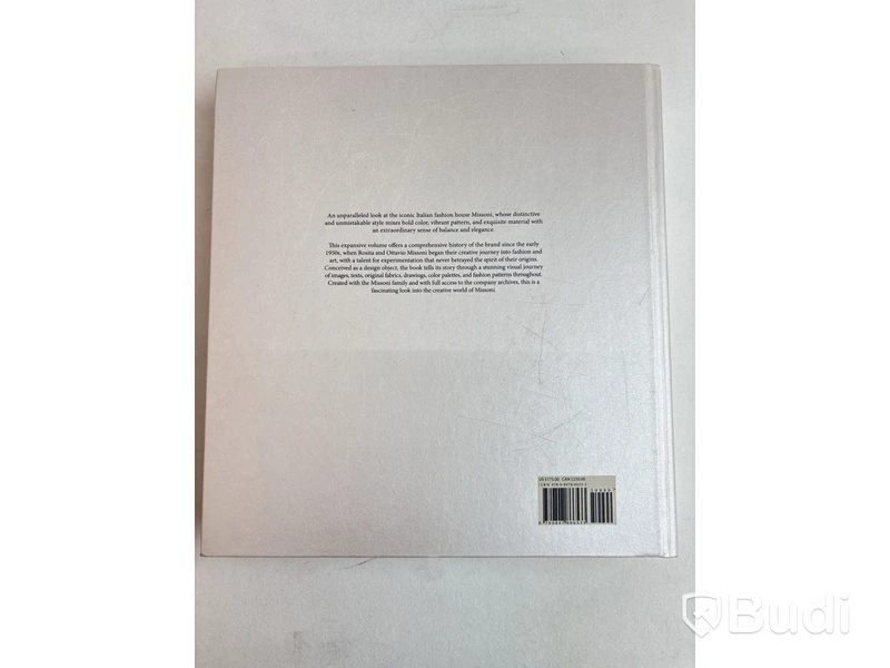 Bok Missoni Rizzoli Massimiliano Capella. Ord. pris inkl. moms: ca 1650 kr.