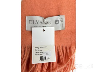 Filt Elvang orange sorbet Alpacka/ull. Ord. pris inkl. moms: ca 1299 kr.