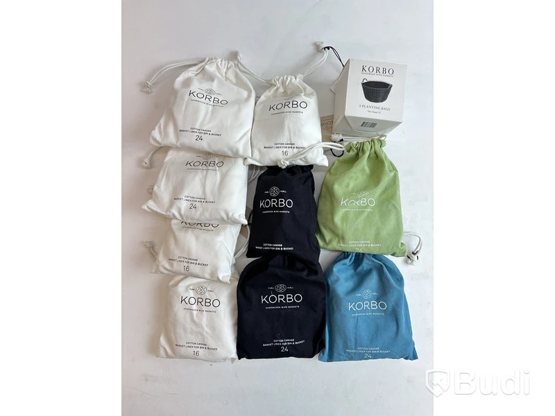 Tvättpåsar Korbo, diverse färger och storlekar. Ord. pris inkl. moms: ca 3471 kr.