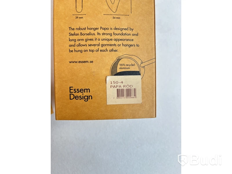 8 st. Diverse krokar Essem Design. Ord. pris inkl. moms: ca 2304 kr.