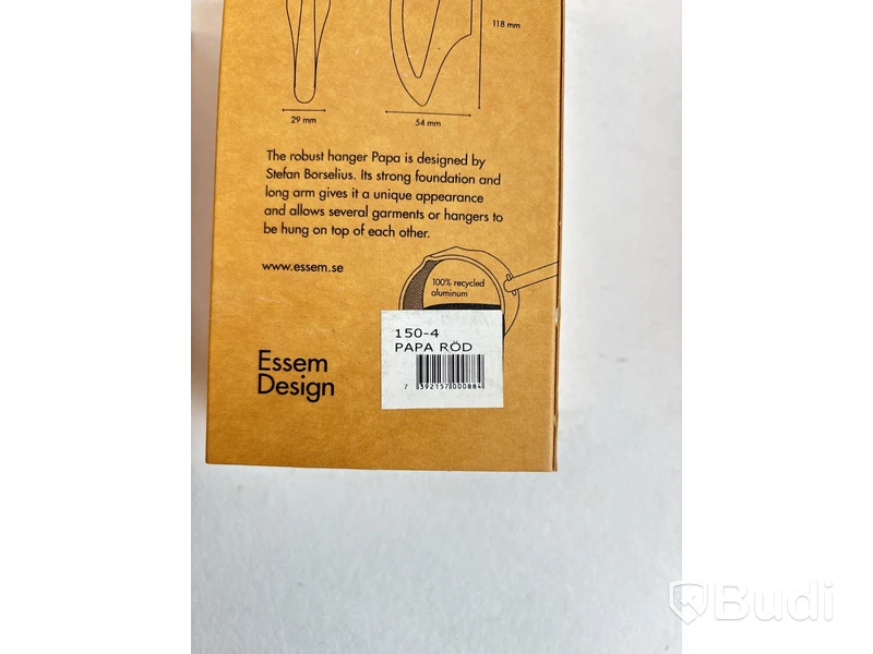 8 st. Diverse krokar Essem Design. Ord. pris inkl. moms: ca 2304 kr.