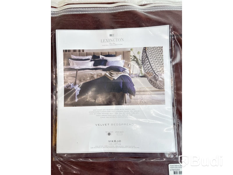 Överkast Lexington five star hotel collection velvet. Ord. pris inkl. moms: ca 2795 kr.
