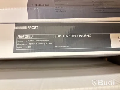 Skohylla Frost 01929-1 polerat rostfritt stål. Ord. pris inkl. moms: ca 3340 kr.
