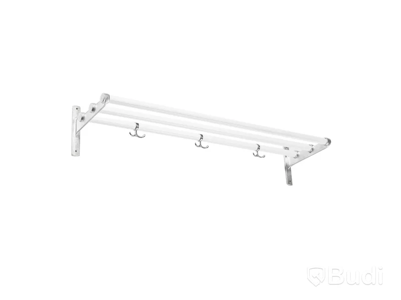 Hatthylla/skohylla Essem Design Nostalgi Vit/aluminium 100 cm. Ord. pris inkl. moms: ca 1680 kr.