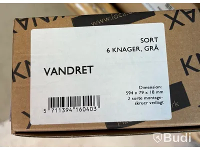 Klädhängare LoCa, Knax 6 krokar, svart, Ord. pris inkl. moms: ca 2700 kr
