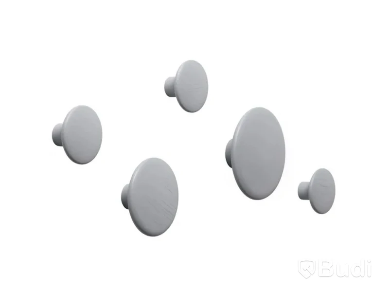 12 st. Dots Wood Muuto, olika storlekar, mörkgrå, Totalt ord. pris inkl. moms: ca 2800 kr