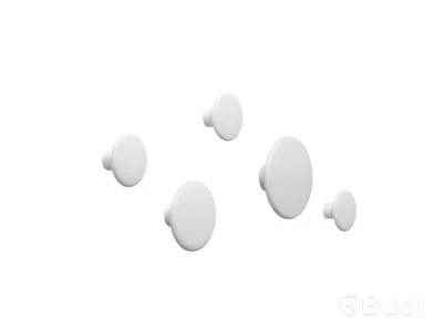 9 st. Dots Wood Muuto, olika storlekar, vita, Totalt ord. pris inkl. moms: ca 2200 kr