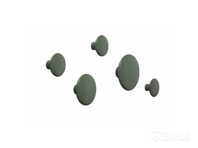 9 st. Dots Wood Muuto, olika storlekar, dusty green, Totalt ord. pris inkl. moms: ca 2300 kr