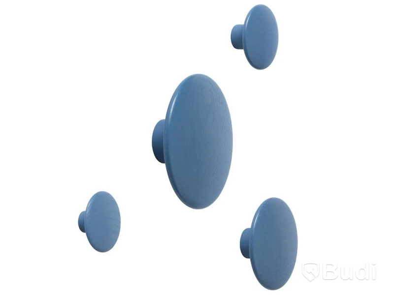 20 st. Dots Wood Muuto, olika storlekar, pale blue, Totalt ord. pris inkl. moms: ca 4900 kr