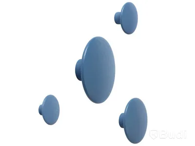 20 st. Dots Wood Muuto, olika storlekar, pale blue, Totalt ord. pris inkl. moms: ca 4900 kr