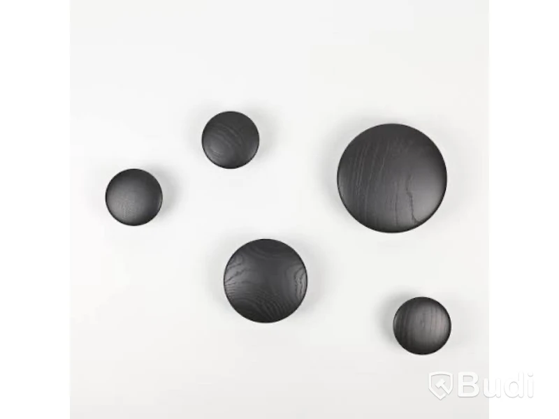 9 st. Dots Wood Muuto, olika storlekar, svart, Totalt ord. pris inkl. moms: ca 2600 kr