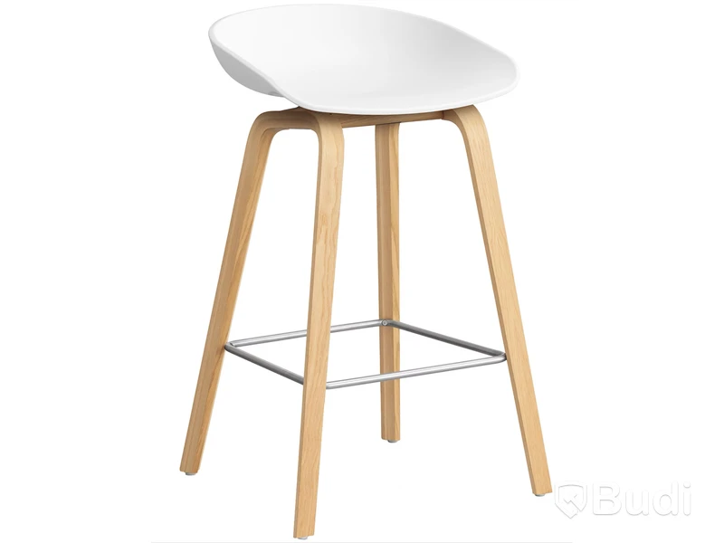 Barstol, Hay, AAS 32 2.0 Barstol 65 cm, Lackad Ek / Vit - Ord. pris ink. ca: 3207 kr