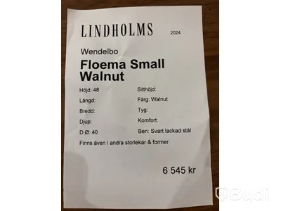 Soffbord Wendelbo, Floema, valnöt. Ord. pris inkl. moms: ca 6545 kr