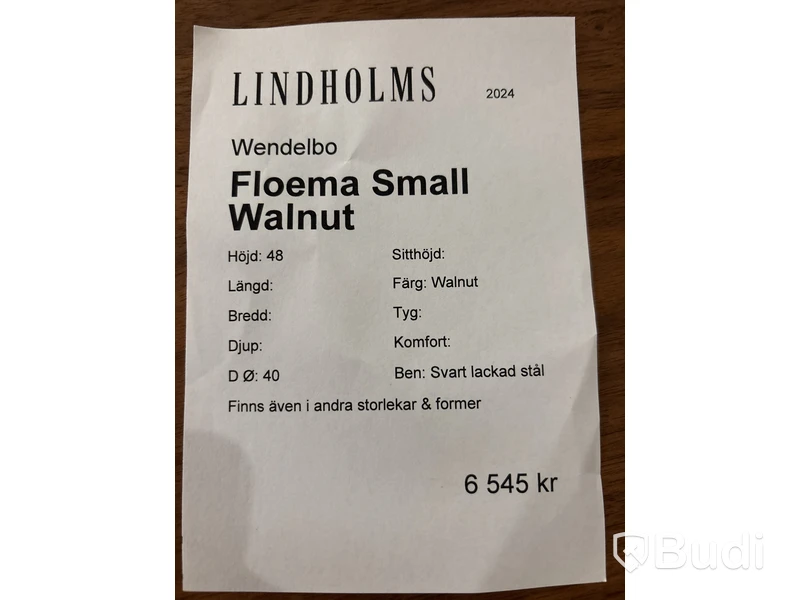 Soffbord Wendelbo, Floema, valnöt. Ord. pris inkl. moms: ca 6545 kr