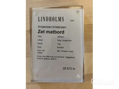 Matbord Kristensen:Kristensen, Zet. Ord. pris inkl. moms: ca 28 672 kr