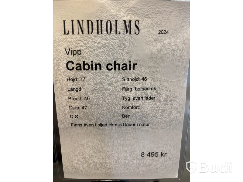 3 st. Stol Cabin chair. Totalt ord. pris inkl. moms: ca 25 485 kr