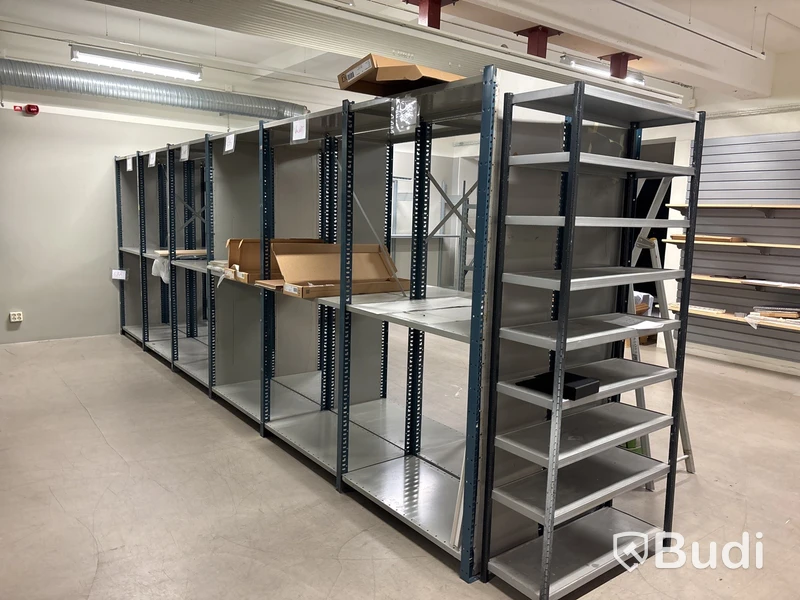 Hyllsektion för lager, båda sidor