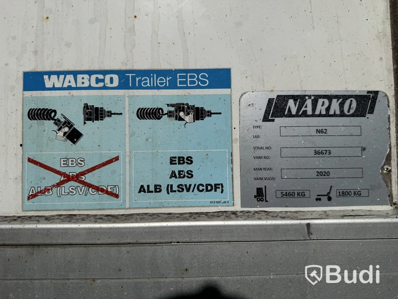 Refrigerated trailer Närko D4ZB12N62 -2024 | Mitsubishi