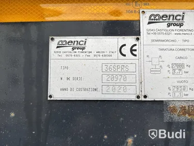 Schakttrailer Zorzi 36S075PRS -2020