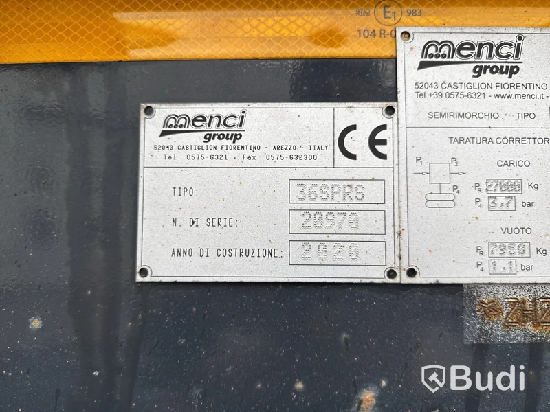 Schakttrailer Zorzi 36S075PRS -2020