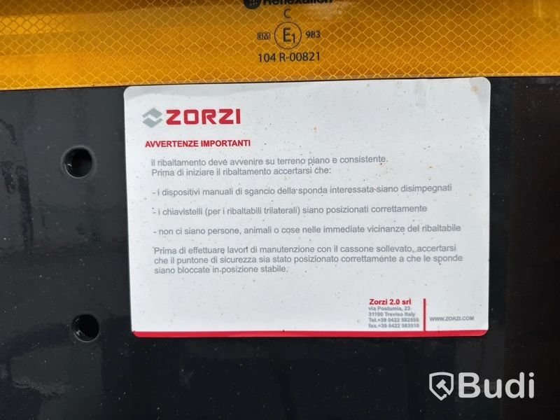 Schakttrailer Zorzi 36S075PRS -2023 | Nybesiktigad
