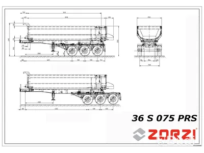 Schakttrailer Zorzi 36S075PRS -2023 | Nybesiktigad