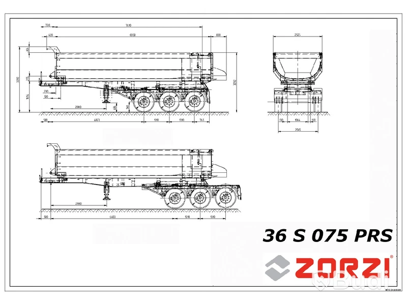 Schakttrailer Zorzi 36S075PRS -2023 | Nybesiktigad