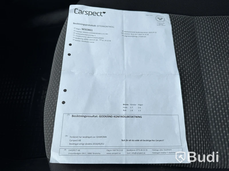 Mazda 6 Sport 2.3 MZR -2005 | Dragkrok
