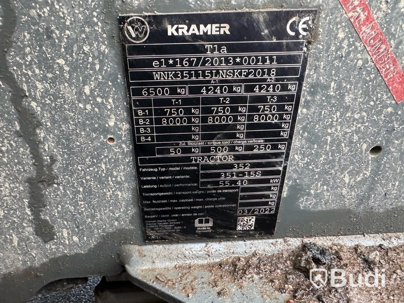 Hjullastare Kramer 8085 -2022 | Planerskopa & gafflar | Krabbstyrning