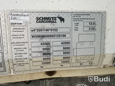 Trailer Schmitz Cargobull SCBS3B -2014