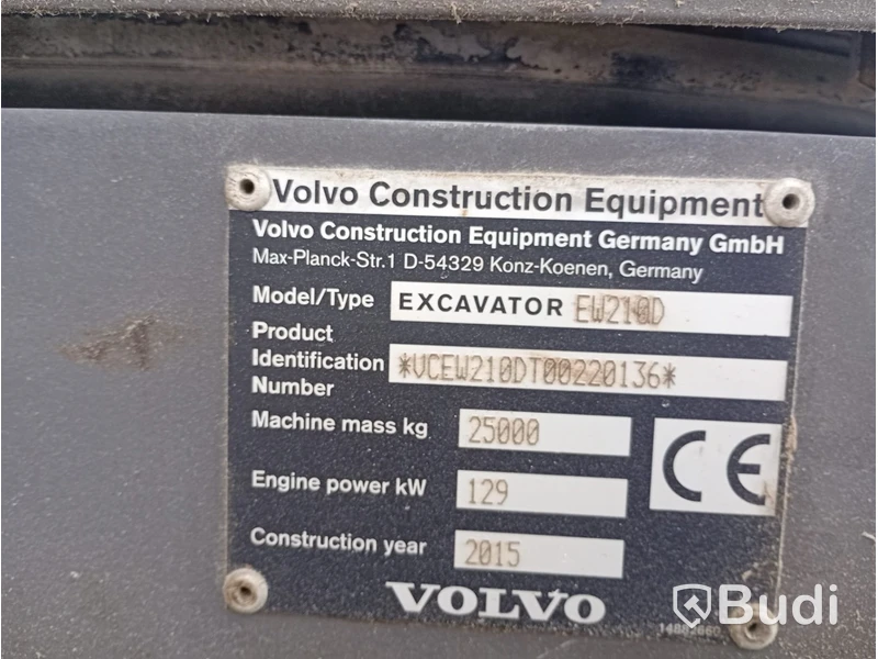 Materialhanterare Volvo EW210D -2015 | Sorteringsklo