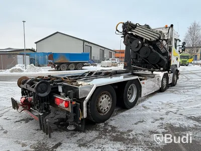 Kranväxlare Scania R480 8X2-6 -2013 | Fassi-kran | Palfinger 17T | Plogutrustad