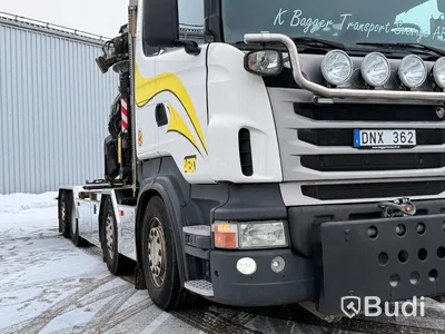 Kranväxlare Scania R480 8X2-6 -2013 | Fassi-kran | Palfinger 17T | Plogutrustad