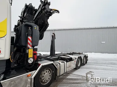 Kranväxlare Scania R480 8X2-6 -2013 | Fassi-kran | Palfinger 17T | Plogutrustad