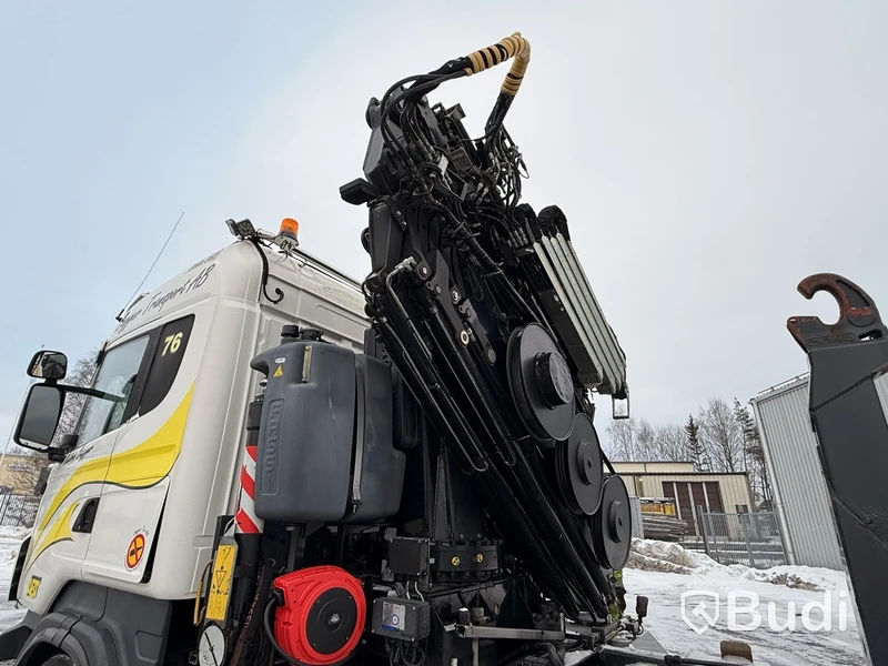 Kranväxlare Scania R480 8X2-6 -2013 | Fassi-kran | Palfinger 17T | Plogutrustad
