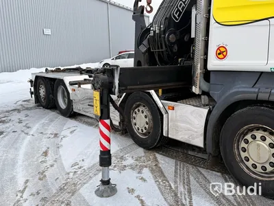 Kranväxlare Scania R480 8X2-6 -2013 | Fassi-kran | Palfinger 17T | Plogutrustad