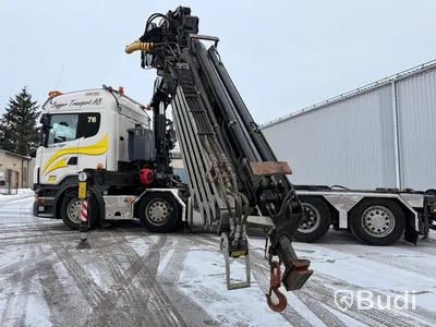 Kranväxlare Scania R480 8X2-6 -2013 | Fassi-kran | Palfinger 17T | Plogutrustad