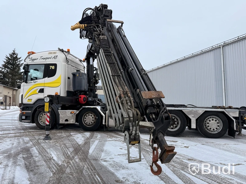 Kranväxlare Scania R480 8X2-6 -2013 | Fassi-kran | Palfinger 17T | Plogutrustad