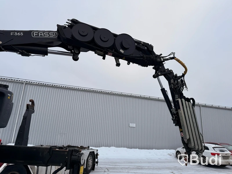 Kranväxlare Scania R480 8X2-6 -2013 | Fassi-kran | Palfinger 17T | Plogutrustad