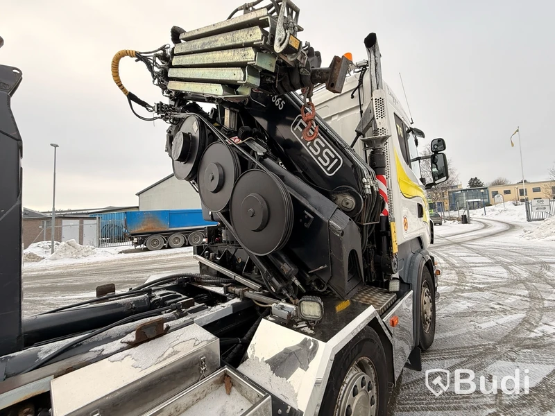 Kranväxlare Scania R480 8X2-6 -2013 | Fassi-kran | Palfinger 17T | Plogutrustad