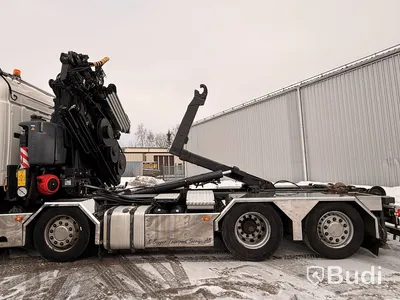 Kranväxlare Scania R480 8X2-6 -2013 | Fassi-kran | Palfinger 17T | Plogutrustad
