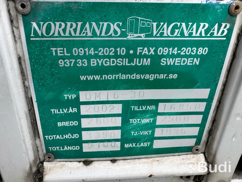 Manskapsbod Norrlandsvagnar OMT6-30 -2002