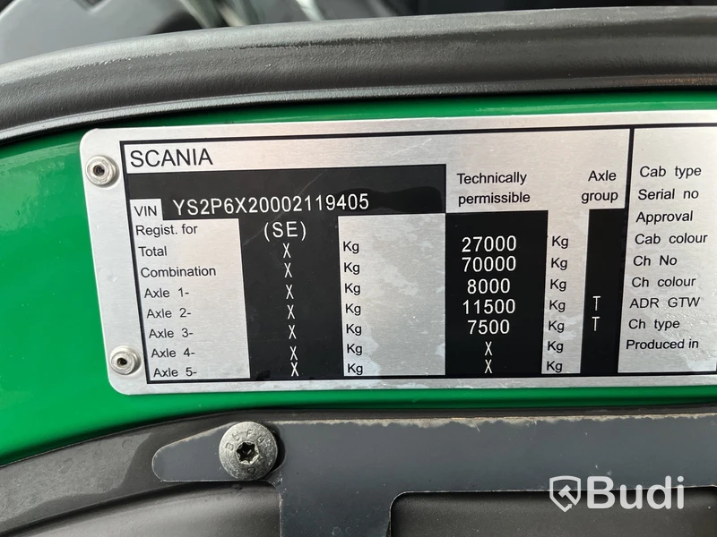 Liftdumper Scania P370 -2015