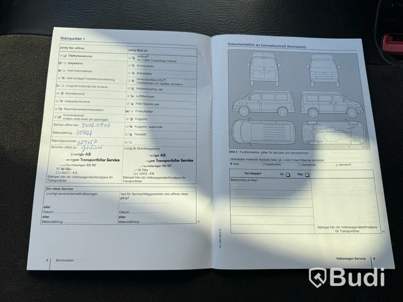 Skåpbil Volkswagen Transporter Chassi Cab 2.0 TDI -2014 | Glasstativ