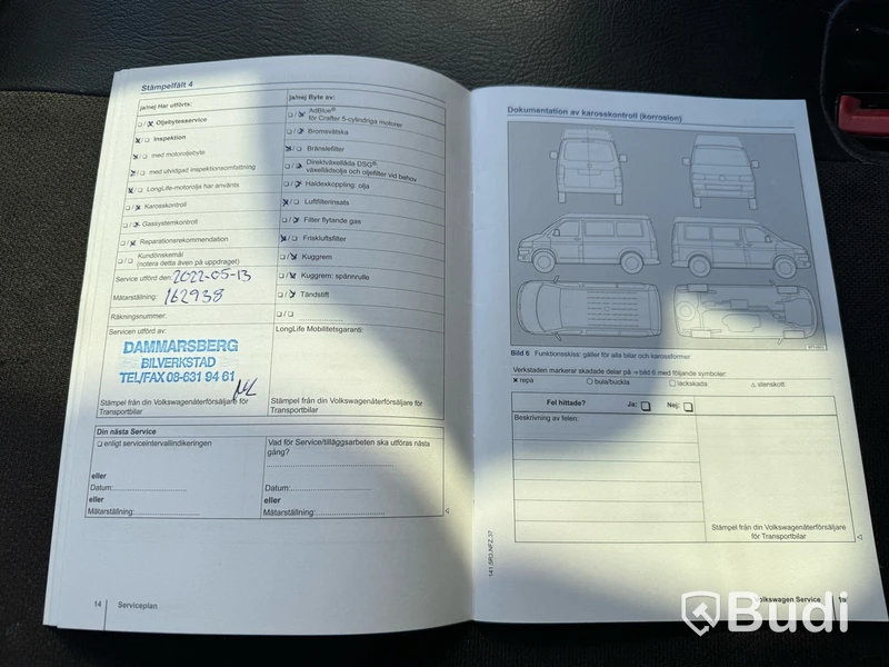 Skåpbil Volkswagen Transporter Chassi Cab 2.0 TDI -2014 | Glasstativ