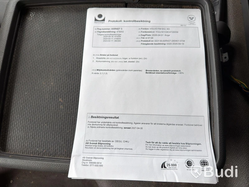 Volvo FM 6X2 - 2012 | 479,356 km