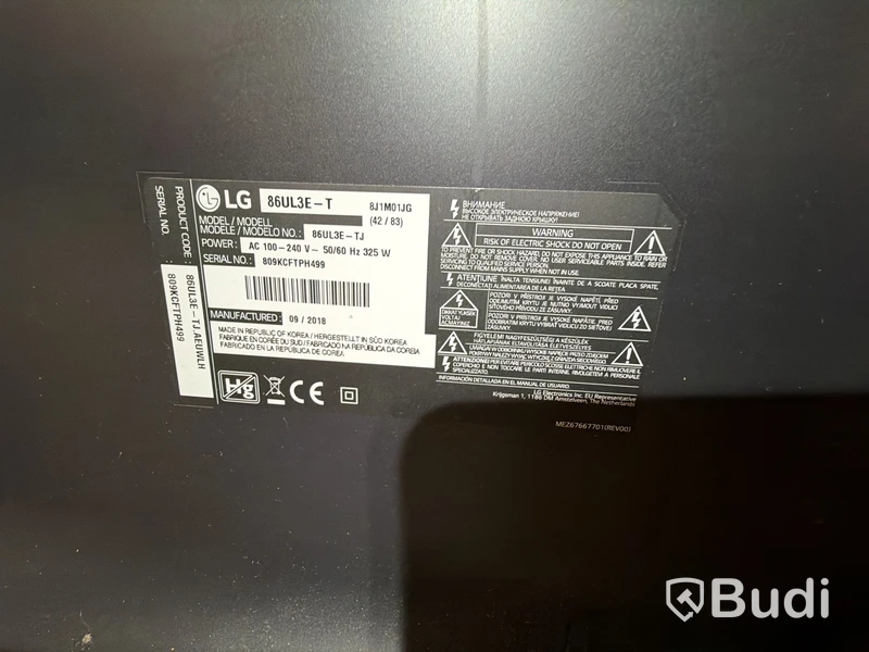 LG 86UL3E‑E – 86″ 4K Digital Signage-display